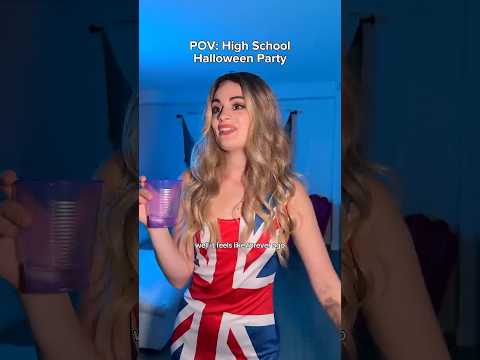 POV: High School Halloween Party. Part 1. #skit #comedy #funny #acting #school #halloween