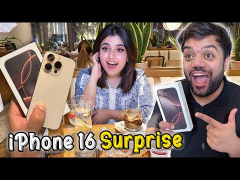 Surprising Aroob With An iPhone 16 Pro Max 😍 | Luxury Dinner With My Wife ❤️