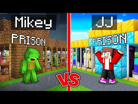 Mikey POOR vs JJ RICH Mob Prison in Minecraft (Maizen)