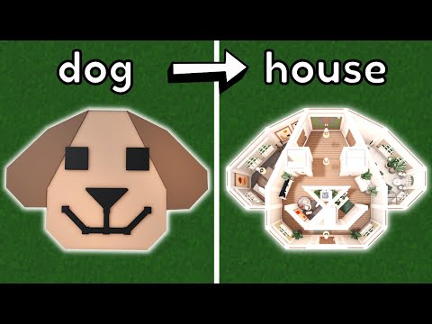 Building a DOG SHAPED house in Bloxburg!