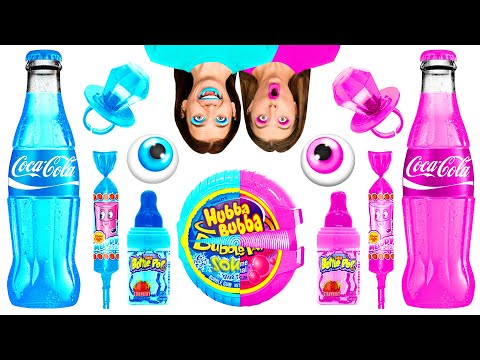 Pink Food vs Blue Food Color Challenge by BaRaFun Gold