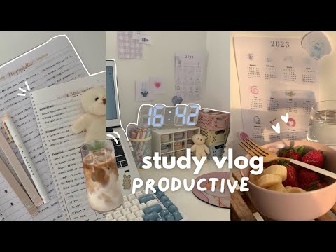 Study vlog 🍥 being productive, student life, 6am morning routine, lot of note taking, ft. Lingoda