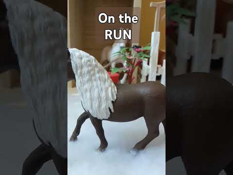 Brownie's family is on The RUN!! #schleichhorses #horse #schleich #equestrian #song #funny #byebye