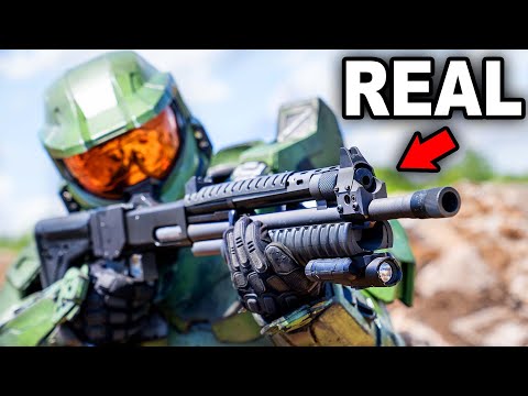 Master Chief Shoots A REAL Halo M90 Shotgun