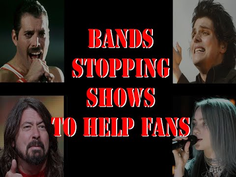 Bands Stopping Shows to Help Fans  (An Incomplete History)