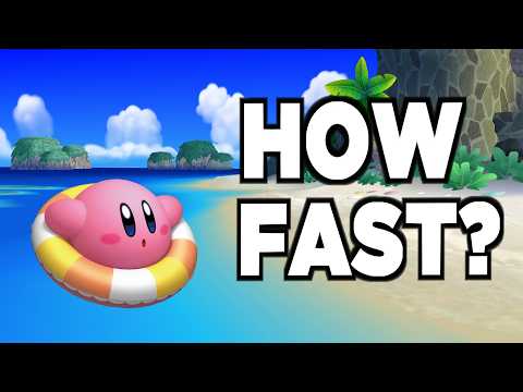 How fast can you TOUCH WATER in every KIRBY game?