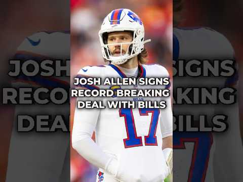 Josh Allen Signs 330 Million Dollar Deal With Bills #nfl #nflnews #nflfreeagency #nflfootball