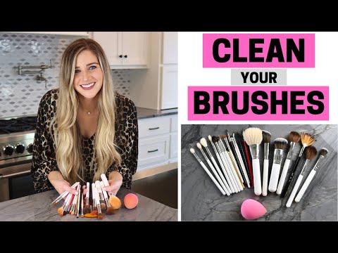 HOW TO WASH YOUR MAKEUP BRUSHES & SPONGES