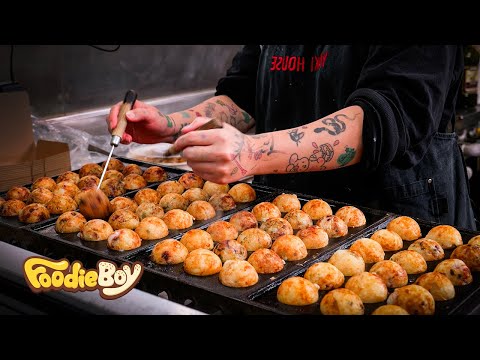 Amazing skill of Takoyaki & Okonomiyaki