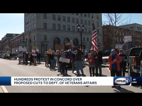 Protest held in Concord over planned VA layoffs