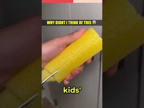 This Simple Pool Noodle Trick Stops Door Slams Instantly! #shorts