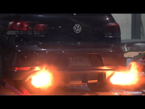 MK6 GTI with Frankenturbo, launch control, and burble 🔥