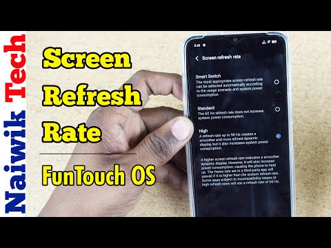 How to change Screen refresh rate in iQOO Z9 Lite 5G | Funtouch os 14