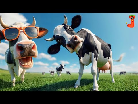 FUNNY COW DANCE 41│Cow Song & Cow Videos 2024 | gaay | funny dancing cow | gay | gaiya | गाय डांसिंग