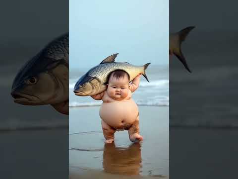 Cute baby is the hero