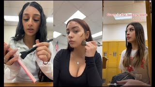 GRWM in class - TikTok Compilation