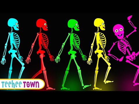 Five Skeletons Were Riding On A Bus #shorts #teeheetown #kidssongs