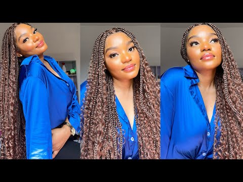 You can’t tell this is a wig😍 |BOHO KNOTLESS BRAIDS||Full HD Lace Braied Wig Ft.MyBraidedWig