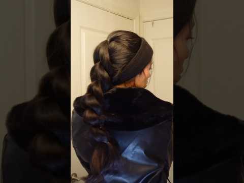 Pull through braid hairstyle ✨| Fall / winter hairstyle Pt. 4 #hairstyle