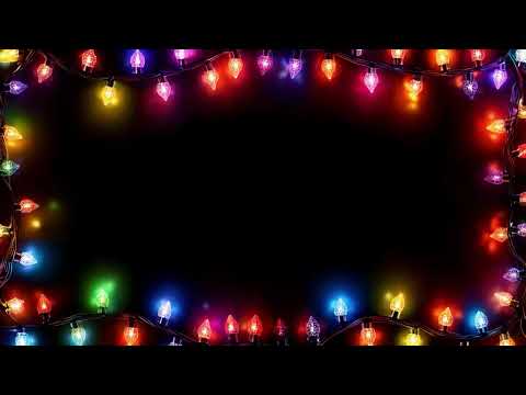 Christmas Lights Frame Animation Border