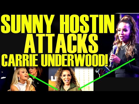 SUNNY HOSTIN LOSES IT WITH CARRIE UNDERWOOD AFTER SINGING AT PRESIDENT TRUMP INAUGURATION!