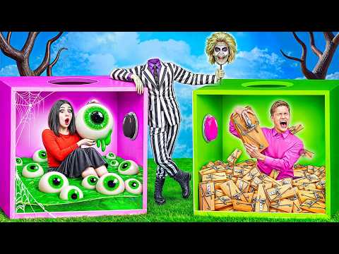 1000 Mystery Buttons Challenge Only 1 Lets You Escape with Beetlejuice by Multi DO Challenge