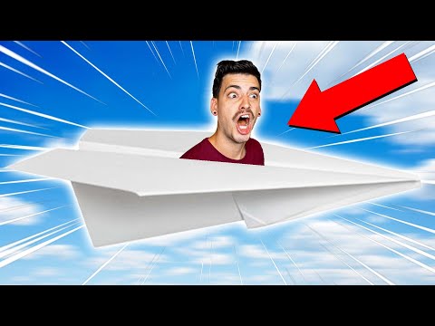 I Flew A PAPER AIRPLANE?! (Paper Sky)