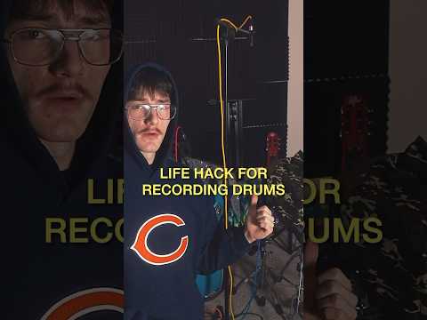 Drum recording life hack… #drums #drummer #drumhacks #drumtips #drumrecording #indiemusician