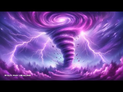 963Hz VIOLET FLAME HURRICANE • CLEANSES ALL NEGATIVITY IN & AROUND YOU • REIKI • WIND SOUNDS