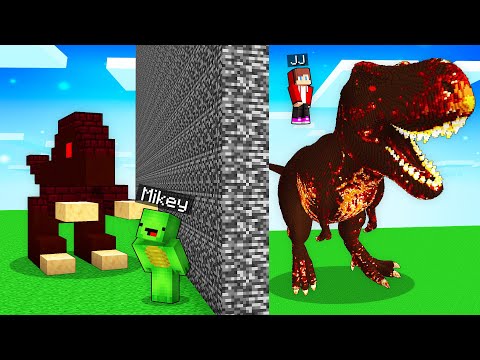 Mikey and JJ Cheated With //DINOSAURS Build Battle in Minecraft (Maizen)