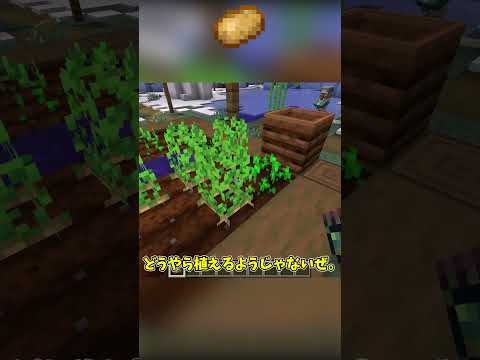 ポテトに浸食された!?【マイクラ】 #shorts #マイクラ #ゆっくり実況 #minecraft