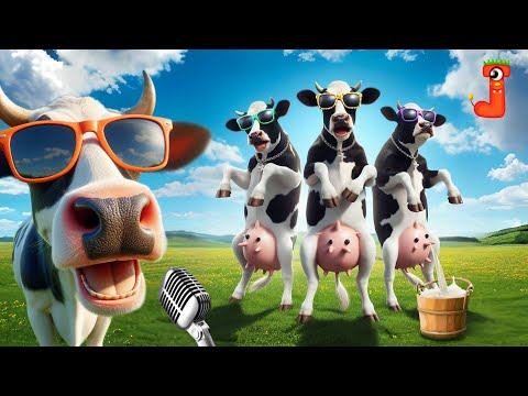 3 FUNNY COW DANCE VIDEO│Cow Song & Cow Videos 2024 | Cow music | funny dancing cow | gay amba hamba