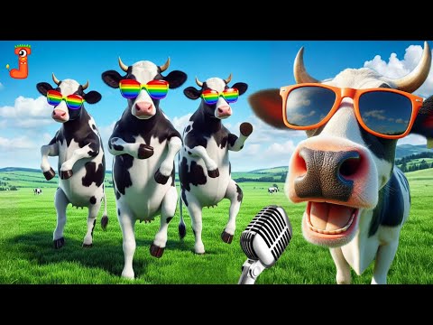 FUNNY COW DANCE FOR 10 MINUTES STRAIGHT│ Cow Song & Cow Videos 2024 | Cow music| Dancing cow | hamba