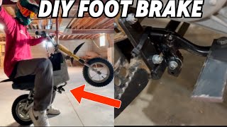 Building a DIY Foot Brake For My Electric PIT-BIKE