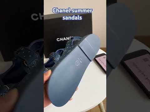 Chanel summer sandals #luxuryshoes #chanelsummersandals #chanelsandals #chaneldenisandals