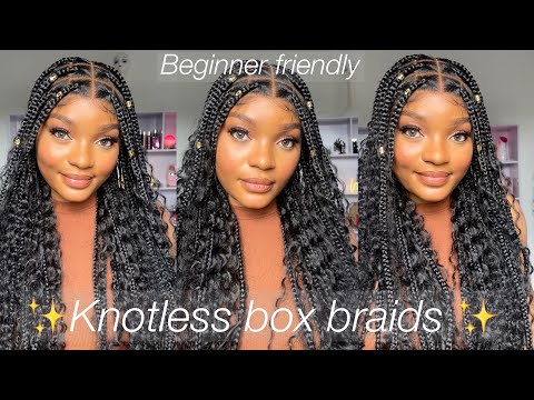 Its giving Halle bailey😍 | Most Realistic Full Lace box braided wig I've ever seen! Ft. FANCIVIVI