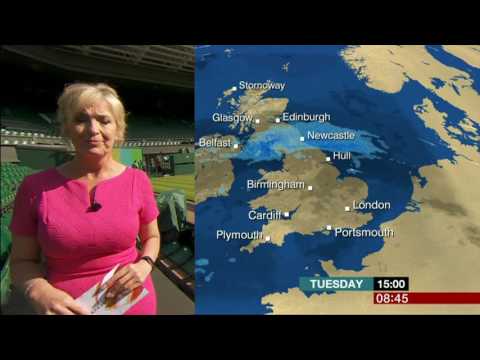 Carol Kirkwood BBC Breakfast Weather Inside Wimbledon 2017 07 04