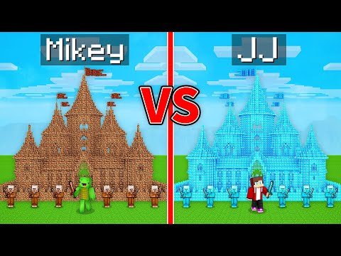 JJ's RICH Kingdom vs Mikey's POOR Kingdom Survive Battle in Minecraft - Maizen