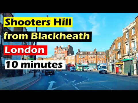 Morning journey from Blackheath to Shooters Hill,  South East London