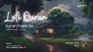 Quran Is My Healer | Quran For Sleep/ Study Sessions - Relaxing Quran- Surah Yasin | With Rain Sound