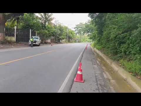 Libre circulación vehicular sobre km. 287 de ruta al Atlántico CA-9 Norte (Puerto Barrios, Izabal).