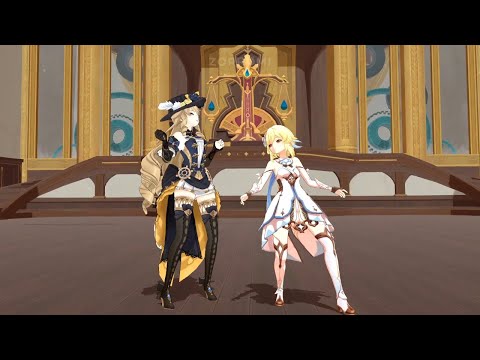 Navia & Lumine - Shake It Off (ft. Furina, Neuvillette)【MMD Genshin Impact】