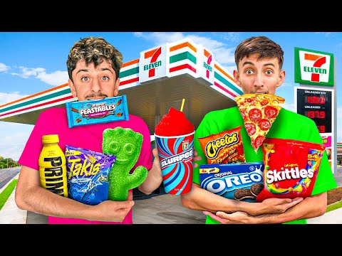 Eating ONLY Gas Station Food for 24 HOURS!!