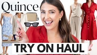 Quince Spring Try-On Haul *SHOCKING* Quality for the Price! 😱