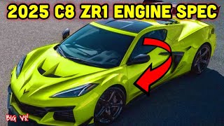 ZR1 ENGINE SPECS! 2025 c8 ZR1 CORVETTE engine SPECS have BEEN LEAKED! *V8 5.5L*