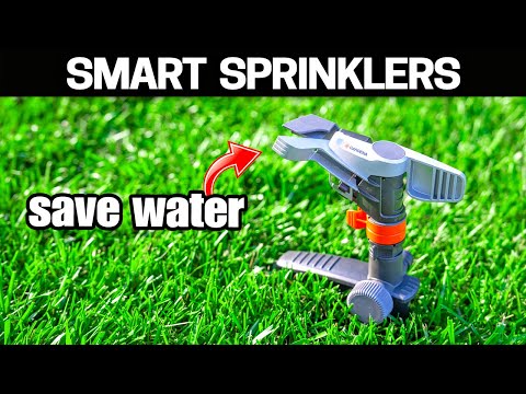 Trying Gardena new water saving lawn sprinklers