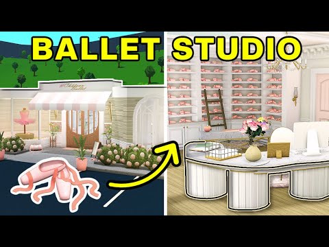 Building a BALLET STUDIO with @DaPandaGirl in Bloxburg