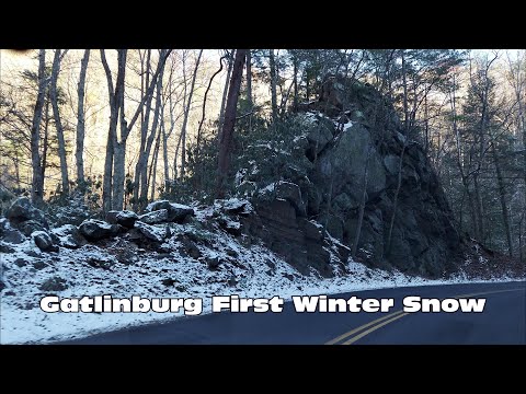 GATLINBURG. First Winter Storm With Bitter Cold