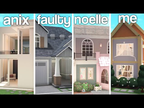 Building a neighborhood in bloxburg ft. anix, frenchrxses, faulty