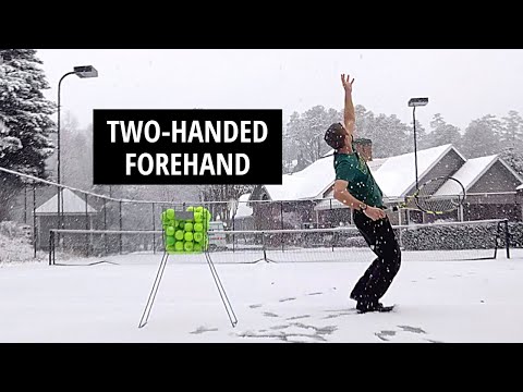 Practicing Left-Handed & Right-Handed Serves for Upcoming ITF Tournament